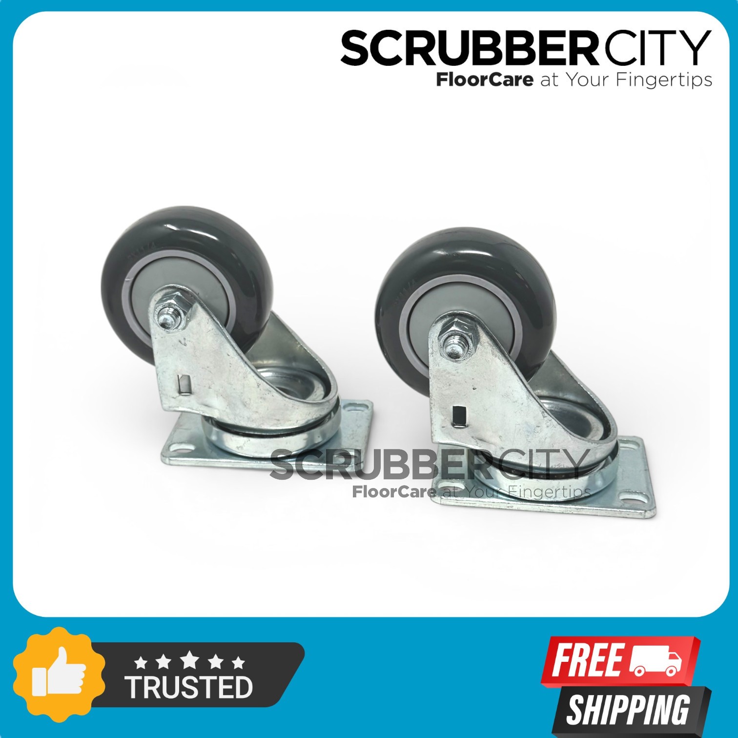 VF82012A 3" Swivel Caster Wheel Kit KIT (2) Wheels fits Viper Fang 20 / 20T