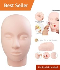 Realistic Silicone Lash Mannequin Head for Professional Makeup  Lash Extensions