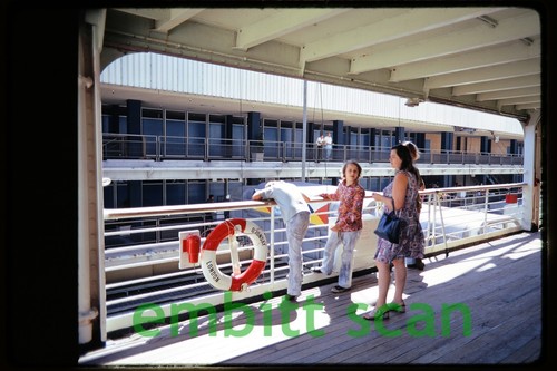Original Slide, Aboard the P&O Ocean Liner SS Oronsay in 1972, E
