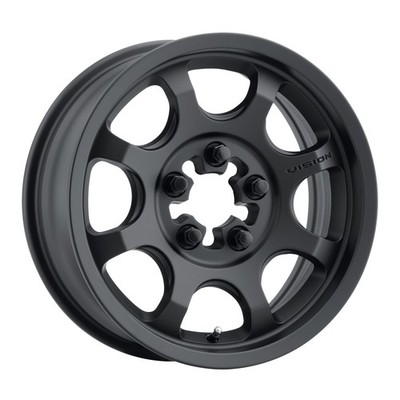 Vision ATV/Golf Flow 351 UTV 15x6 5x4.5/5x114.3 50.6mm Satin Black Wheel