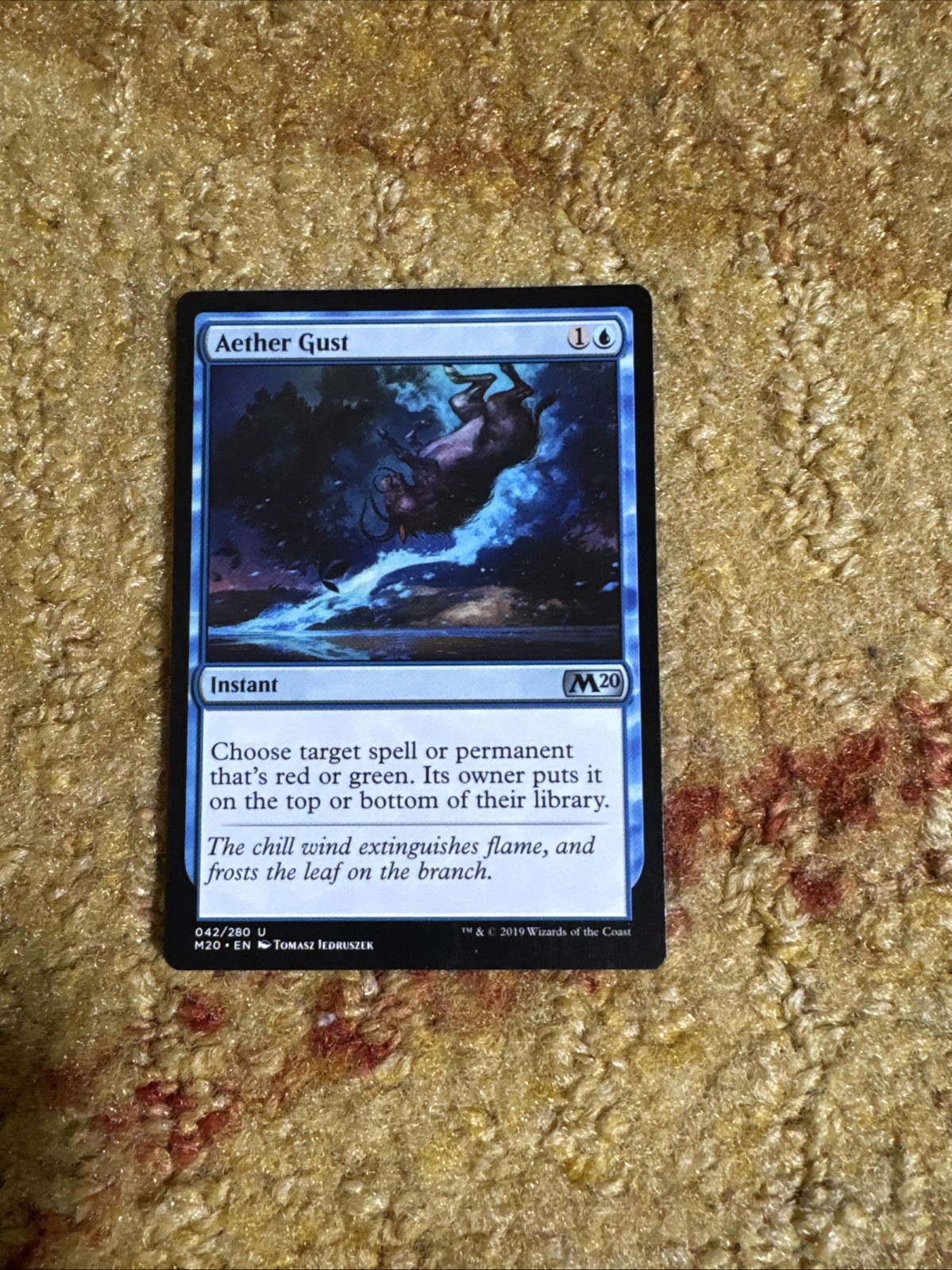 MTG Aether Gust Core Set 2020 (M20) Uncommon Magic Card #042/280 Unplayed