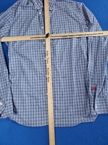 Dsquared2 Button Down Plaid Shirt Men's Size Medium 50 Long Sleeve Made In Italy - Picture 10 of 17