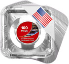 Disposable Gas Burner Liners (100 Pack) Aluminum Foil Square Gas Stove Burner Co