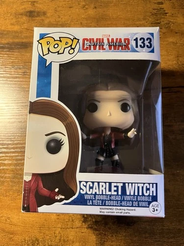 Funko Pop! Marvel Civil War Scarlet Witch #133 Box Damage