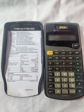 Texas Instruments TI-30Xa Scientific Calculator, Tested Works