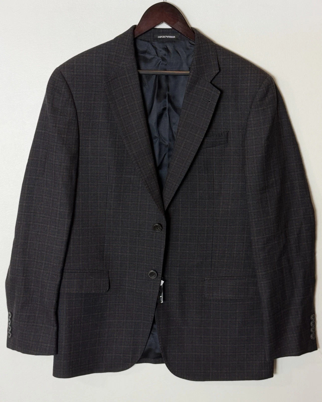 Giorgio Armani — Armani Emporio Armani 100% Wool Plaids Sport Jacket Size 40 R RETAIL $1295 #236