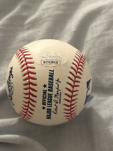Juan Marichal AUTOGRAPHED RAWLINGS BASEBALL MLB Debut Inscription JSA Certified - Picture 3 of 4