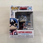 Captain America Funko Pop! #1290 Amazon Exclusive Marvel Collectible Figure+Pin