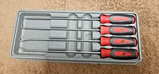 Snap-on Tools RED Mini Soft Grip LONG Awl Hook Pick Set SGLASA204CR