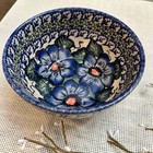 Boleslawiec Polish Pottery Unikat Bowl Floral 6" Multipurpose Bowl