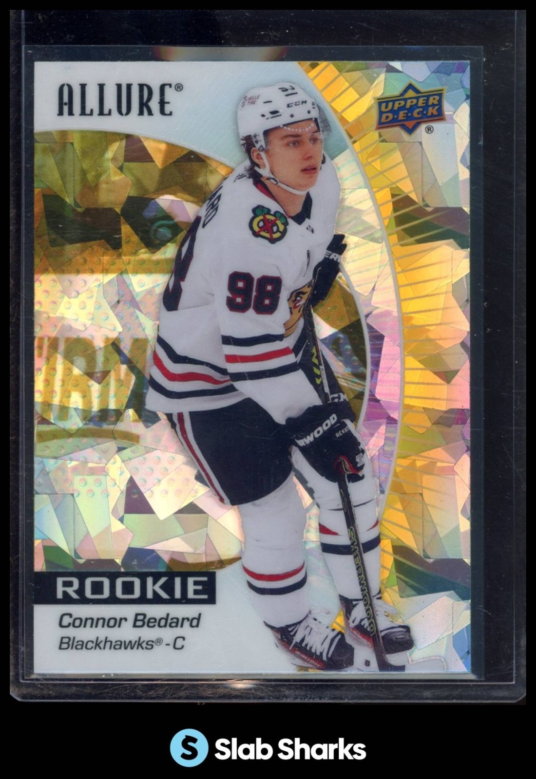 2023 UPPER DECK ALLURE #102 CONNOR BEDARD YELLOW TAXI RC ROOKIE