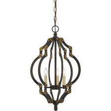 CAL Iluminación y Accesorios FX-3593-3 Howell Colgante Hierro y Oro Antiguo