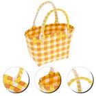  Beach Tote Bag Grocery Basket Multifunctional Hand Outdoor Storage