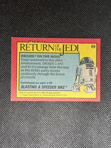 1983 Topps Star Wars Cards Return of the Jedi Series 1 - U-Pick #1 - #132 - Picture 131 of 257