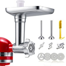 Metal Food Grinder Attachments for KitchenAid Stand Mixers, Meat Grinder, Sau...