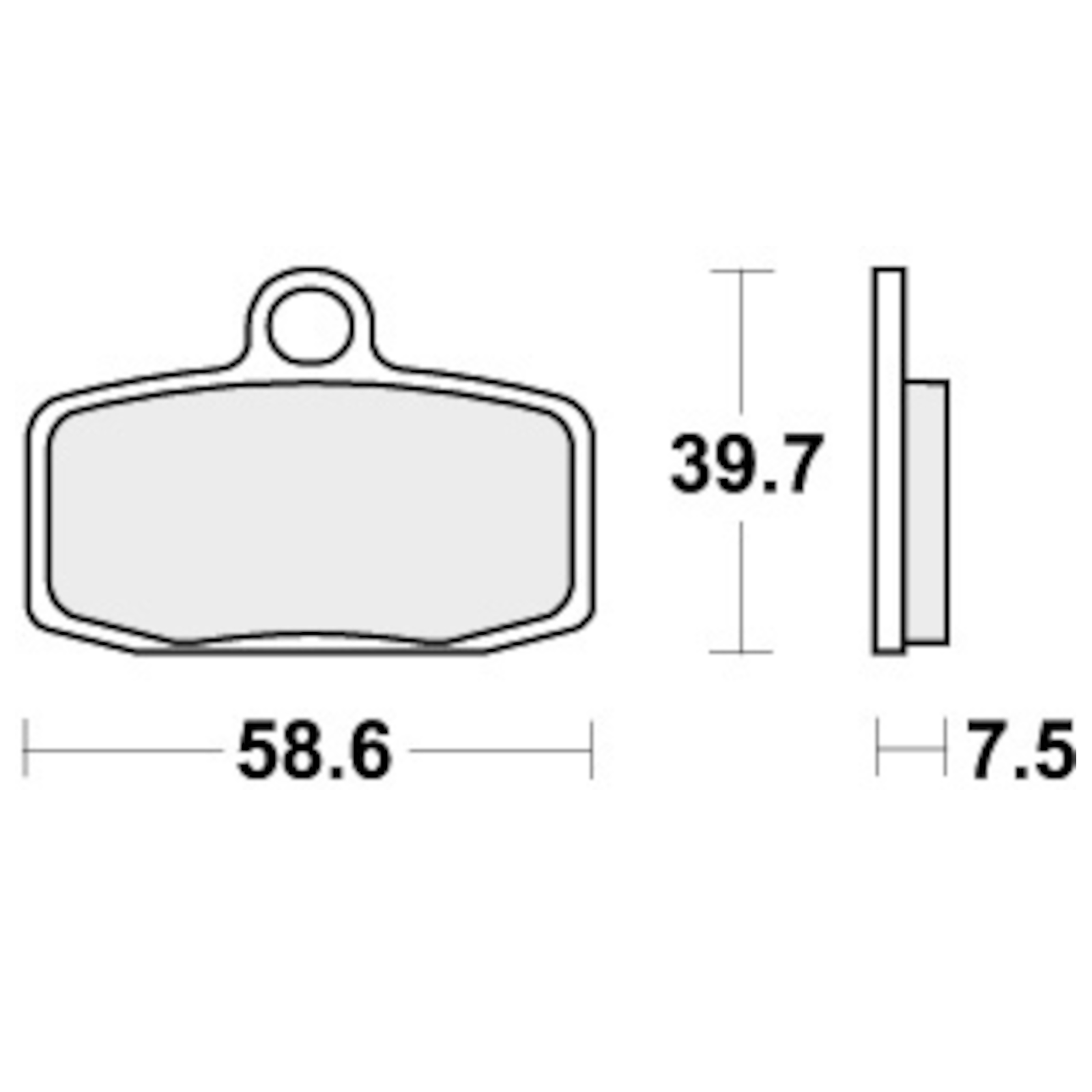 Brake Pads for SHERCO 305 ST 2T FORMULA CALIPERS 2013-2015 Front Off Road SBS