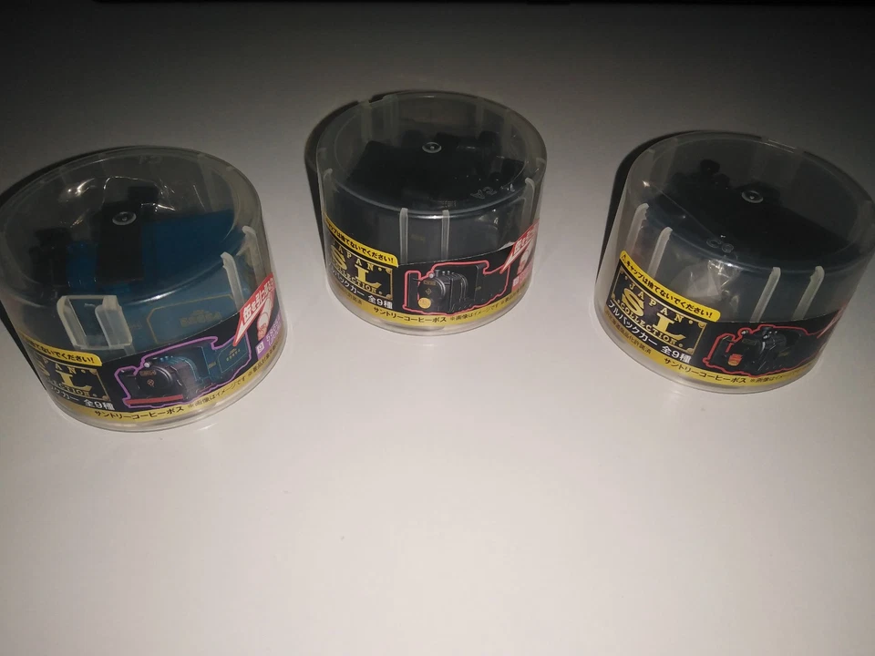 Lotto 9 Veicoli Suntori figure Collectible Treni Barche Auto 007 Coca Cola - Immagine 2 di 4