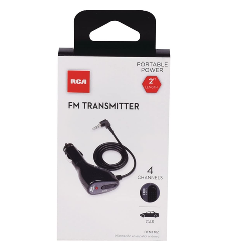 Transmisor FM de entrada RCA RFMT10F 3,5 mm - Nuevo en caja - Imagen 2 de 2