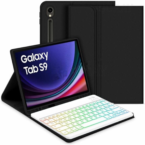 Beleuchtet Tastatur Hülle Maus Für Samsung Galaxy Tab S9 FE A9+ A8 S7 S8 S6 Lite - Bild 27 von 47