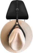 Cowboy Hat Rack Trucks Vegan Leather Hat Holder W/ Headrest Hanger