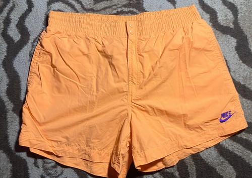 Vintage Nike Challenge Court Shorts Men’s Large Orange Herren Schwimmen Golf Tennis