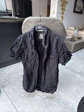 Red Herring Men’s Short Sleeve Shirt Black Size Large