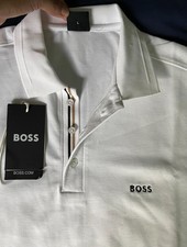 New White BOSS polo Chip Paddy Pro shirt
