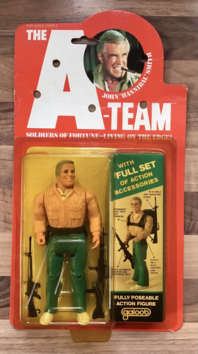 THE A-TEAM JOHN "HANNIBAL" SMITH - GALOOB 6" ACTION FIGURE - MOC CARDED & SEALED
