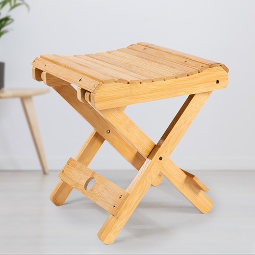 AU Bamboo Folding Stool Portable Household Non Solid Wood Mazar Bathroom Shower - Picture 11 of 12