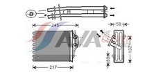 Wärmetauscher Innenraumheizung AVA Clever Choice FTA6350 für 695 500 FIAT 595