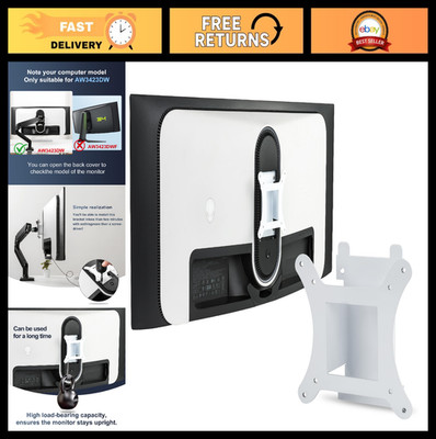 VESA Mount Adapter Bracket for 34'' Curved QD-OLED Monitor - Fits 75x75mm & 100x1