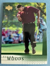 Tiger Woods 2 Rookie Cards : 2001 Upper Deck + 1998 Grand Slam Masters NM+