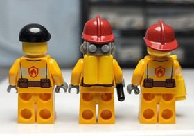 LEGO City: Fire Transporter (4430) Minifigures ONLY Fireman Fire Man Fire Truck