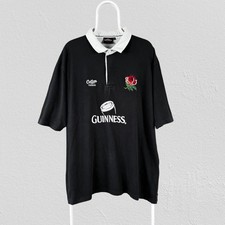 Vintage Guinness England Rugby Jersey Polo Shirt Cotton Traders Mens Size XXL