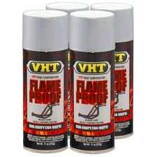 VHT High Temp Paint VHTSP117 (4-PACK); FlameProof Flat Aluminum 1300°-2000°F
