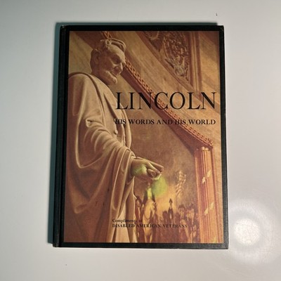 Vintage Lincoln His Words and His World Hardcover History Book 