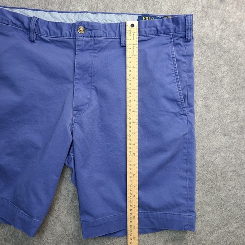 Polo Ralph Lauren Chino Short Mens 40x9 Blue Slim Stretch Cotton Twill Preppy - Picture 11 of 12