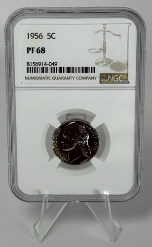 1956 Jefferson Nickel 5c NGC PF68 DDO FS-102 Cherry Pickers Guide Error Near FS - Picture 2 of 11