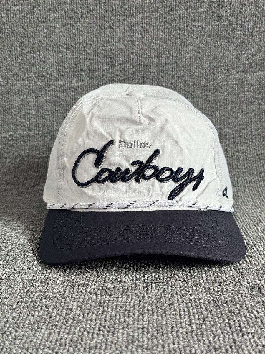 '47 Brand Dallas Cowboys NFL Script Rope Snapback Hat White Navy
