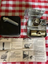 Vintage Optimus 99 Gasoline Camp Stove Windscreen Handle Key Wrench Backpacking