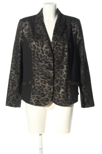 PFEFFINGER Jersey Blazer Mujeres Blazer Talla EU 44 negro-gris claro look casual
