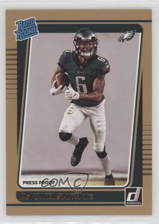 2021 Panini Donruss Rated Rookie Press Proof Bronze DeVonta Smith #261 uk2