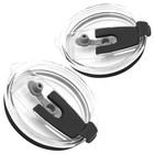 2 Pcs Vacuum Lid Travel Beverage Lids Tumbler Replacement Cup Mug