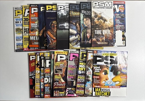 Lot of 19 Playstation Magazines PSM PS1 PS2 Game Pro EGM 2003-2004 Y2K Vintage