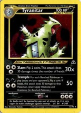 Tyranitar - (12/75) Neo Discovery - Unlimited Holofoil - Moderately Played
