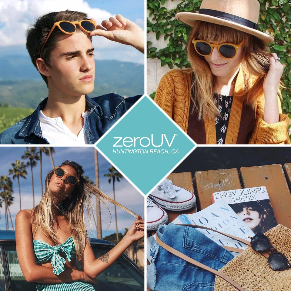 Gafas de sol retro con montura de cuerno redondo circular con puente de ojo de cerradura P3 (negro/humo) Foto 3 de 4