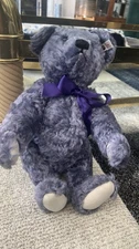 Limited Edition 1998 Steiff Lavender Bear Jointed Growler Germany Mohair