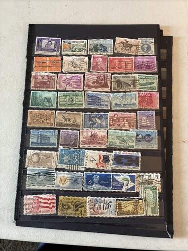 Collection Us Mint Used On Pages Cards Plate Block Famous American N389 - Picture 5 of 11