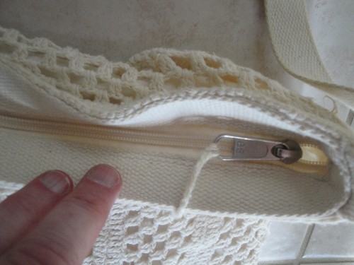 Nice Hippie Type White Macrame Women's Shoulder Bag ! - Picture 6 of 7