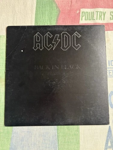 AC/DC Back In Black Vinyl LP SD16018 Atlantic Original Sleeve 1980 VG/VG+